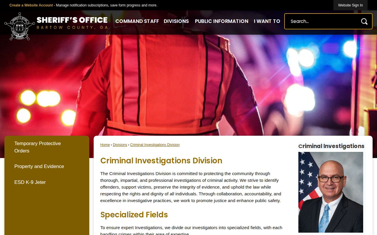 Bartow County criminal investigations and tip information